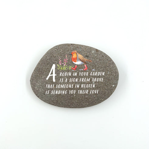 A Robin in Your Garden Pebble